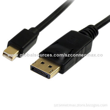 Mini Display Port to Display Port M/M Cable, Supports Speed Up to 8.64Gbps